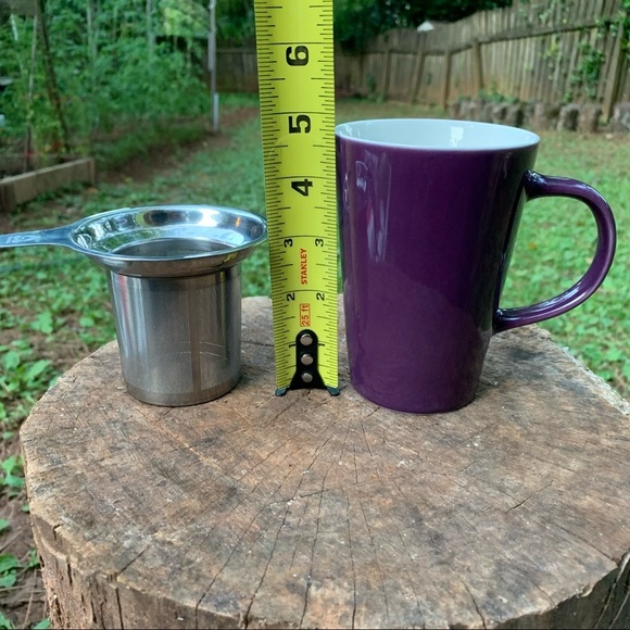 Set of 2 Teavana poinsettia tumble + angle infuser - Picture 6 of 13